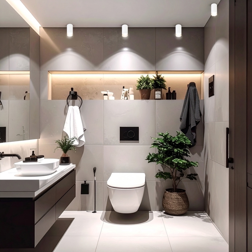 Brilagi - Bathroom spotlight SELE 1xGU10/30W/230V IP44 white
