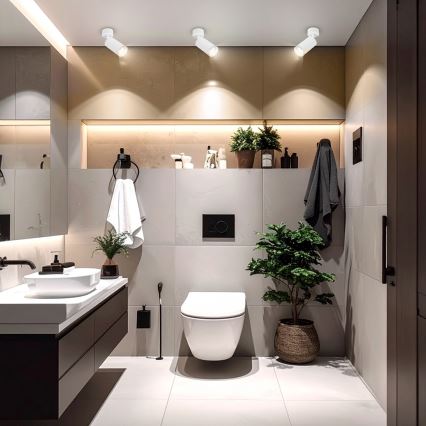 Brilagi - Bathroom spotlight SELE 1xGU10/30W/230V IP44 white