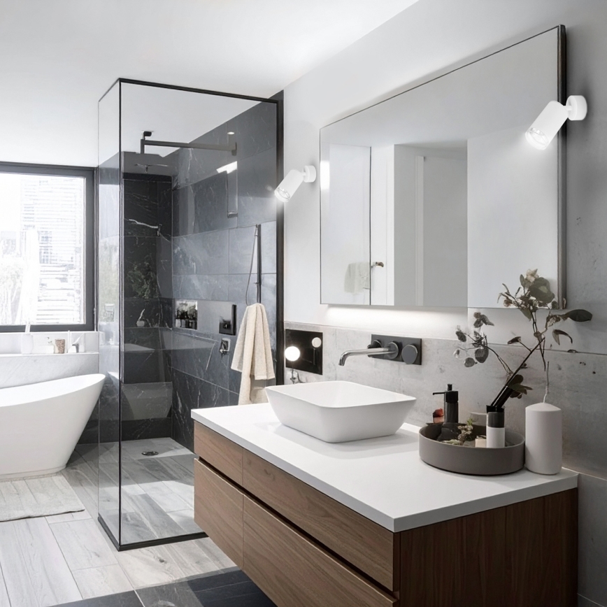Brilagi - Bathroom spotlight SELE 1xGU10/30W/230V IP44 white