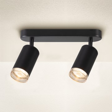 Brilagi - Bathroom spotlight SELE 2xGU10/30W/230V IP44 black
