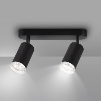Brilagi - Bathroom spotlight SELE 2xGU10/30W/230V IP44 black