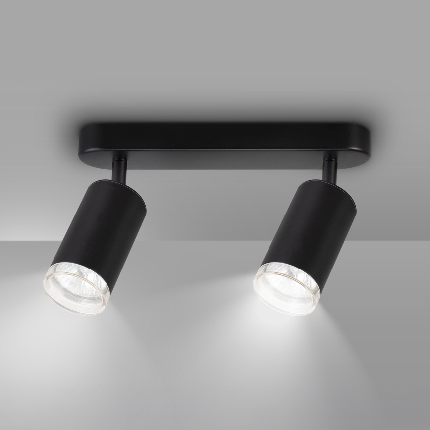 Brilagi - Bathroom spotlight SELE 2xGU10/30W/230V IP44 black