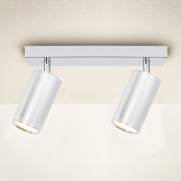 Brilagi - Bathroom spotlight SELE 2xGU10/30W/230V IP44 shiny chrome