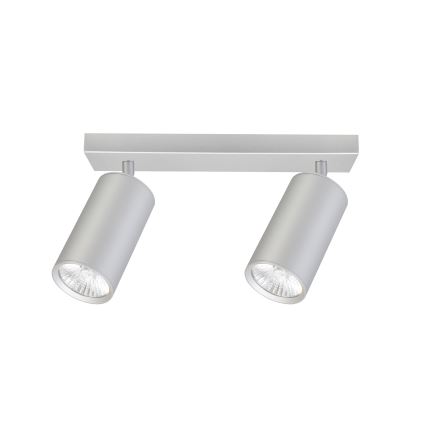 Brilagi - Bathroom spotlight SELE 2xGU10/30W/230V IP44 silver