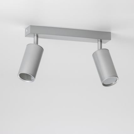 Brilagi - Bathroom spotlight SELE 2xGU10/30W/230V IP44 silver