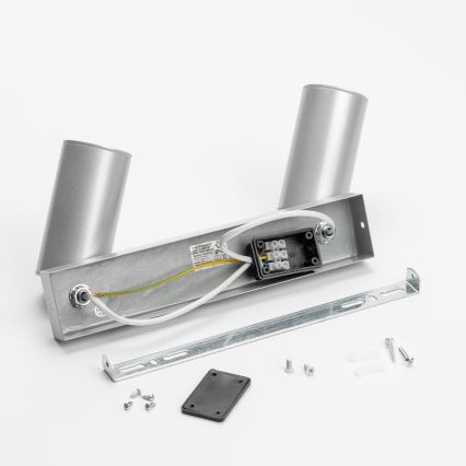 Brilagi - Bathroom spotlight SELE 2xGU10/30W/230V IP44 silver