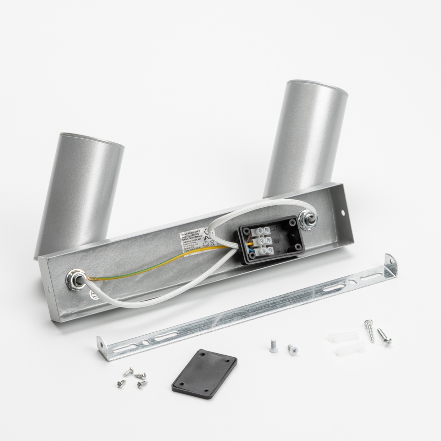 Brilagi - Bathroom spotlight SELE 2xGU10/30W/230V IP44 silver