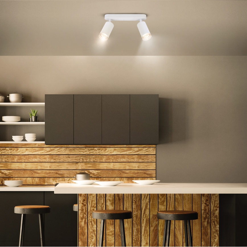 Brilagi - Bathroom spotlight SELE 2xGU10/30W/230V IP44 white