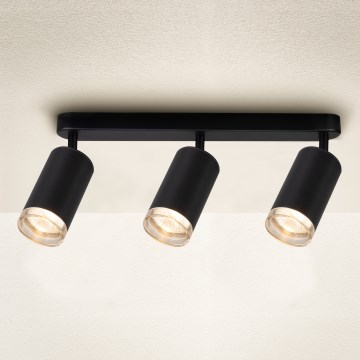 Brilagi - Bathroom spotlight SELE 3xGU10/30W/230V IP44 black