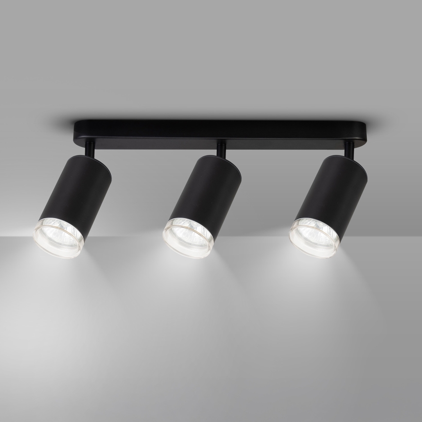 Brilagi - Bathroom spotlight SELE 3xGU10/30W/230V IP44 black