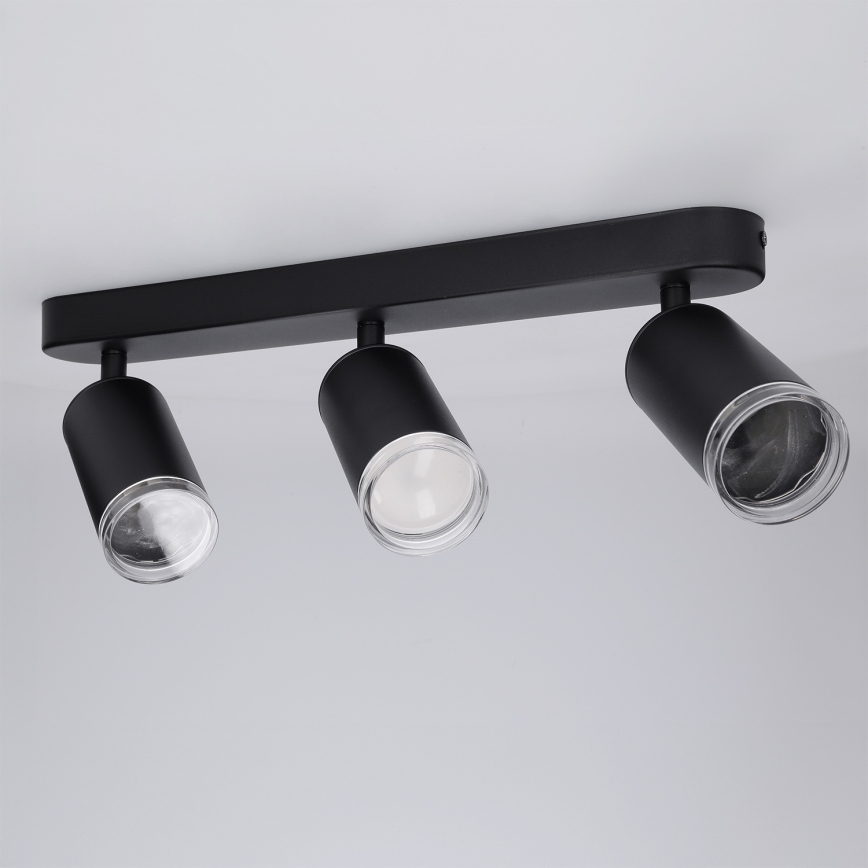 BRILAGI - Bathroom spotlight SELE 3xGU10/30W/230V IP44 black