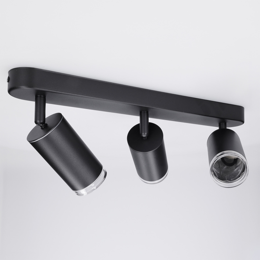 BRILAGI - Bathroom spotlight SELE 3xGU10/30W/230V IP44 black