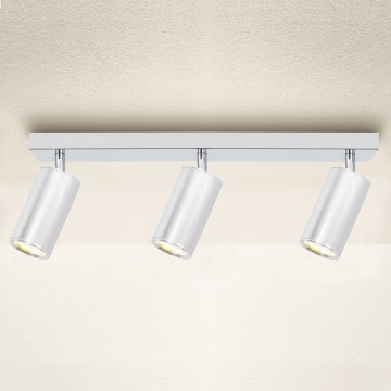 Brilagi - Bathroom spotlight SELE 3xGU10/30W/230V IP44 shiny chrome