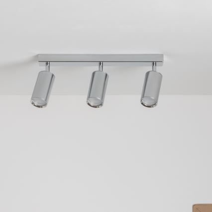 Brilagi - Bathroom spotlight SELE 3xGU10/30W/230V IP44 shiny chrome
