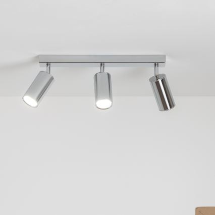 Brilagi - Bathroom spotlight SELE 3xGU10/30W/230V IP44 shiny chrome