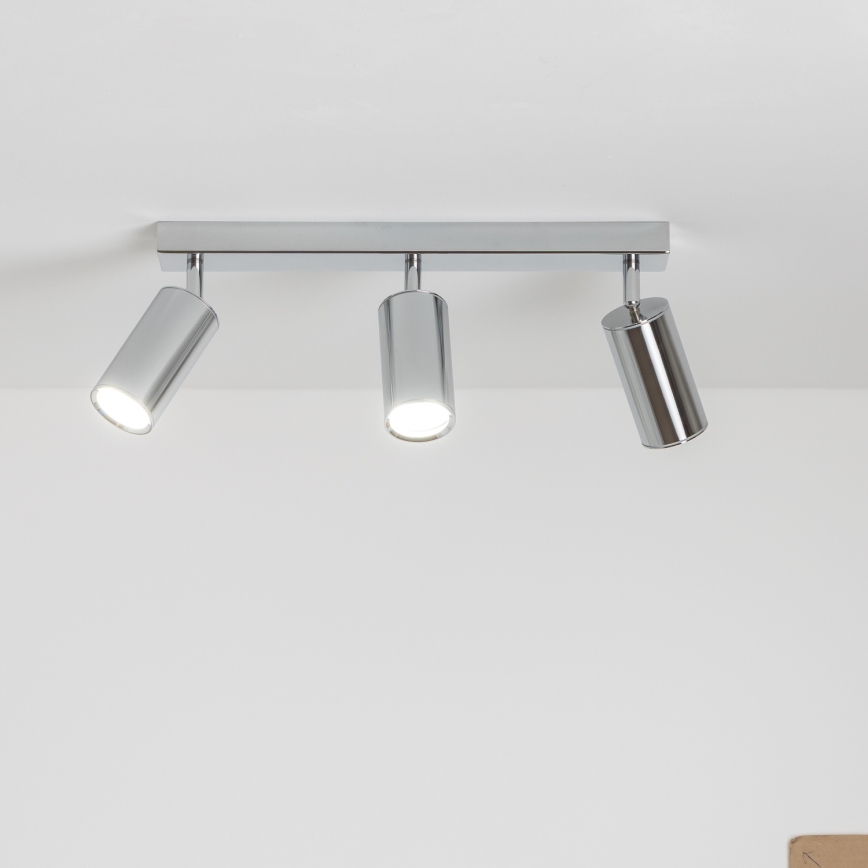 Brilagi - Bathroom spotlight SELE 3xGU10/30W/230V IP44 shiny chrome