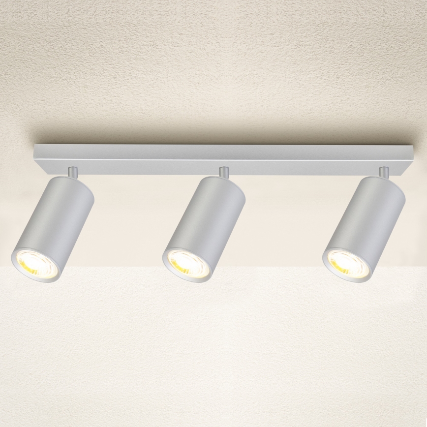 Brilagi - Bathroom spotlight SELE 3xGU10/30W/230V IP44 silver