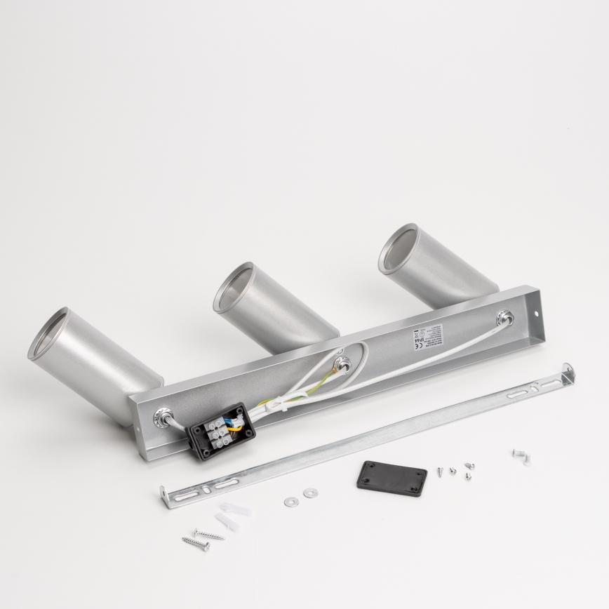 Brilagi - Bathroom spotlight SELE 3xGU10/30W/230V IP44 silver