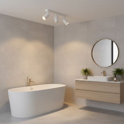 Brilagi - Bathroom spotlight SELE 3xGU10/30W/230V IP44 white