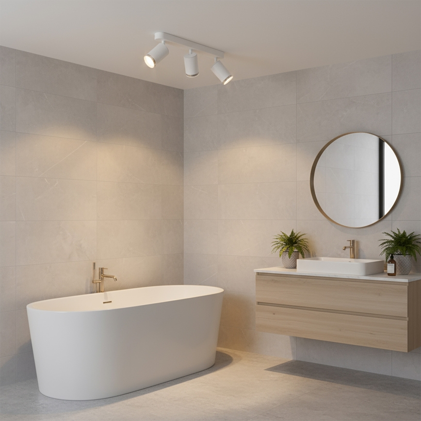 Brilagi - Bathroom spotlight SELE 3xGU10/30W/230V IP44 white