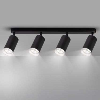 Brilagi - Bathroom spotlight SELE 4xGU10/30W/230V IP44 black