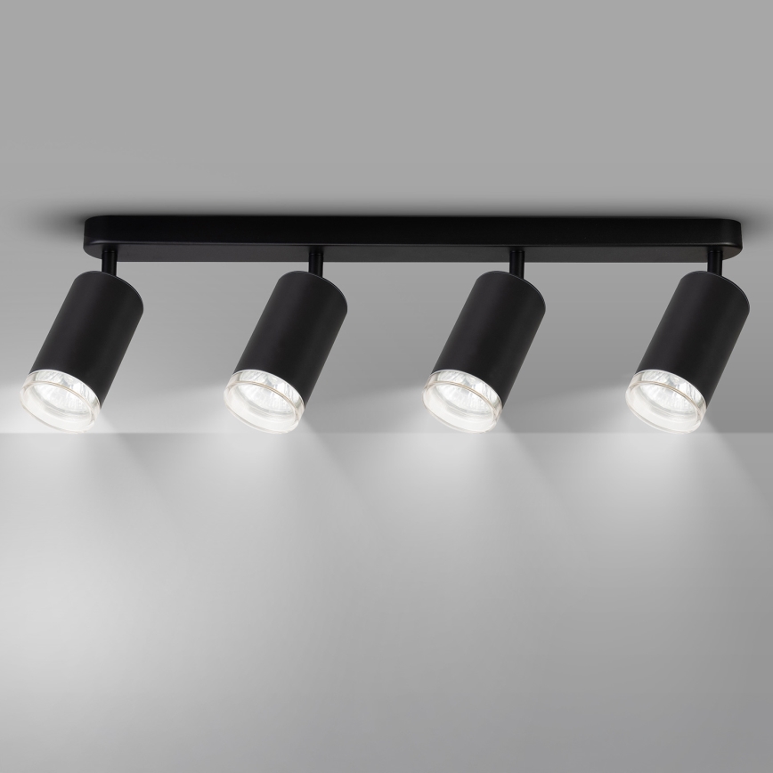 Brilagi - Bathroom spotlight SELE 4xGU10/30W/230V IP44 black