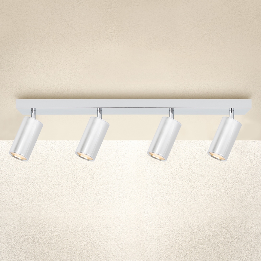 Brilagi - Bathroom spotlight SELE 4xGU10/30W/230V IP44 shiny chrome