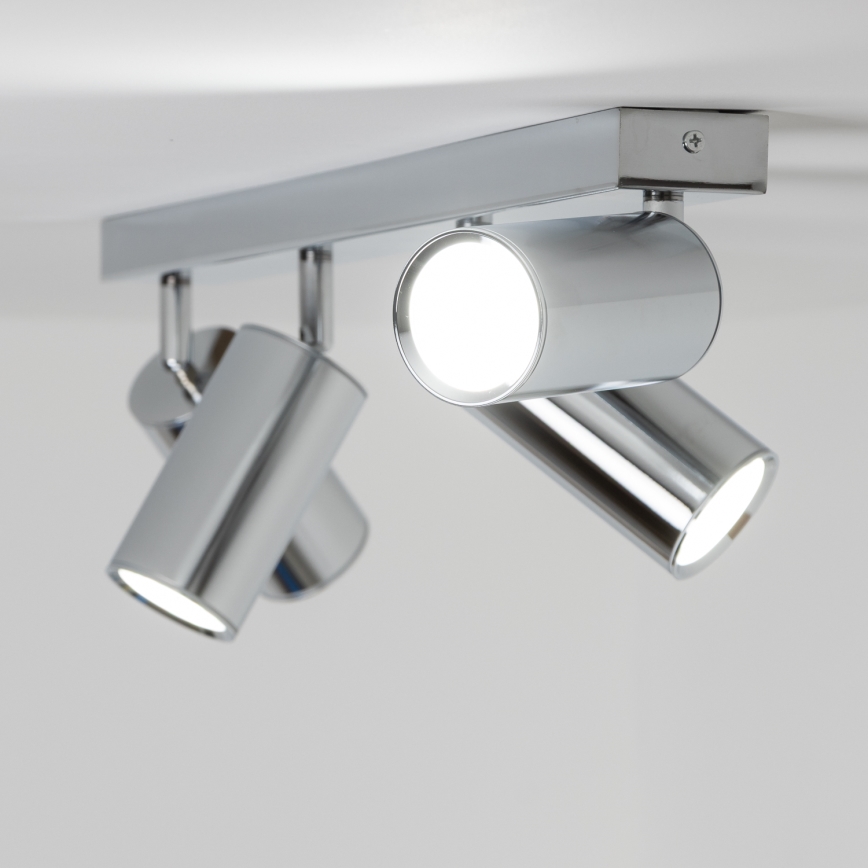 Brilagi - Bathroom spotlight SELE 4xGU10/30W/230V IP44 shiny chrome