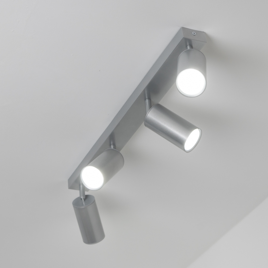 Brilagi - Bathroom spotlight SELE 4xGU10/30W/230V IP44 silver