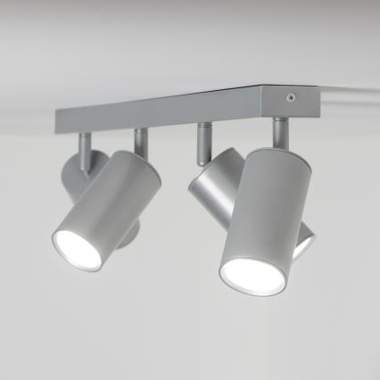 Brilagi - Bathroom spotlight SELE 4xGU10/30W/230V IP44 silver