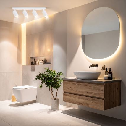 Brilagi - Bathroom spotlight SELE 4xGU10/30W/230V IP44 white