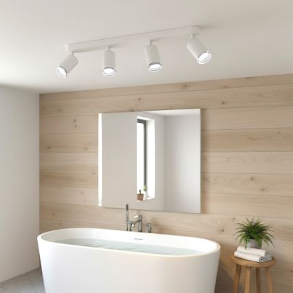 Brilagi - Bathroom spotlight SELE 4xGU10/30W/230V IP44 white
