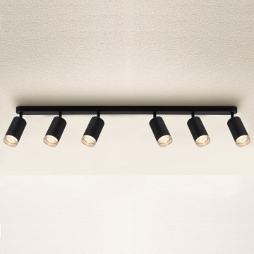 Brilagi - Bathroom spotlight SELE 6xGU10/30W/230V IP44 black