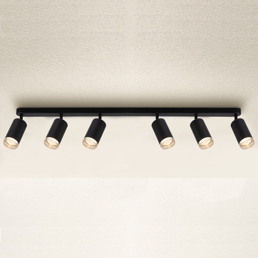 Brilagi - Bathroom spotlight SELE 6xGU10/30W/230V IP44 black