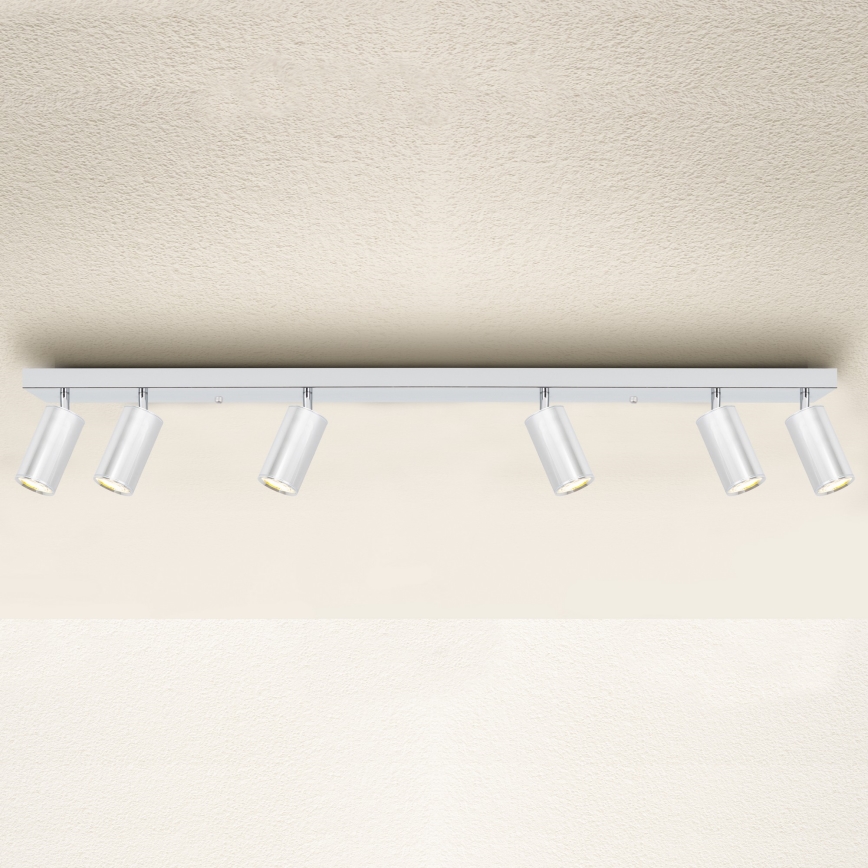 Brilagi - Bathroom spotlight SELE 6xGU10/30W/230V IP44 shiny chrome