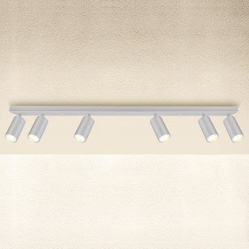 Brilagi - Bathroom spotlight SELE 6xGU10/30W/230V IP44 silver