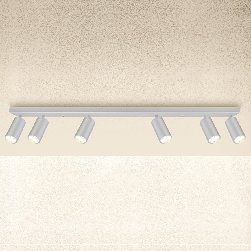 Brilagi - Bathroom spotlight SELE 6xGU10/30W/230V IP44 silver