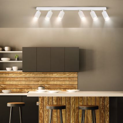 Brilagi - Bathroom spotlight SELE 6xGU10/30W/230V IP44 white