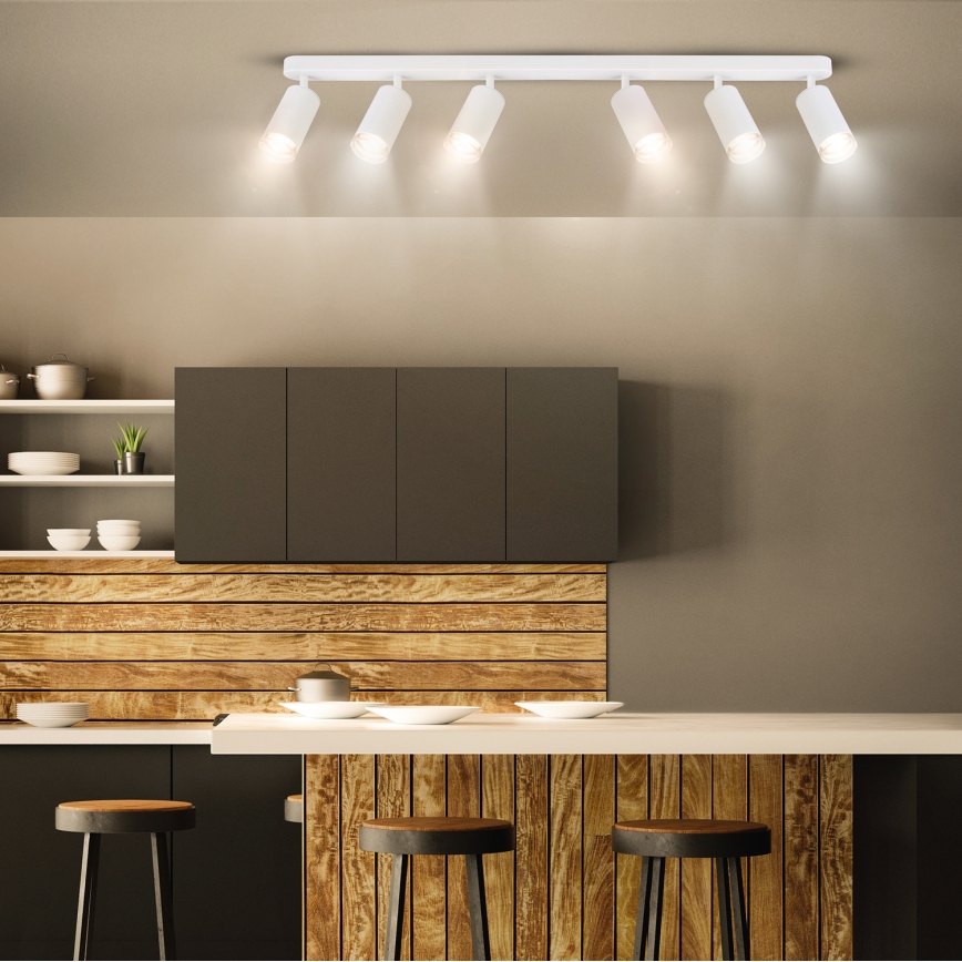 Brilagi - Bathroom spotlight SELE 6xGU10/30W/230V IP44 white
