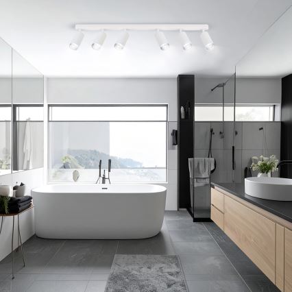 Brilagi - Bathroom spotlight SELE 6xGU10/30W/230V IP44 white
