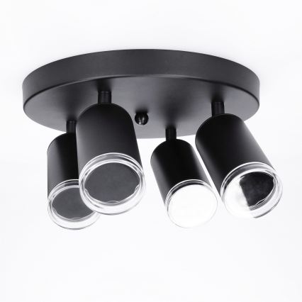 Brilagi - Bathroom spotlight SELE AQUA 4xGU10/30W/230V IP44 black