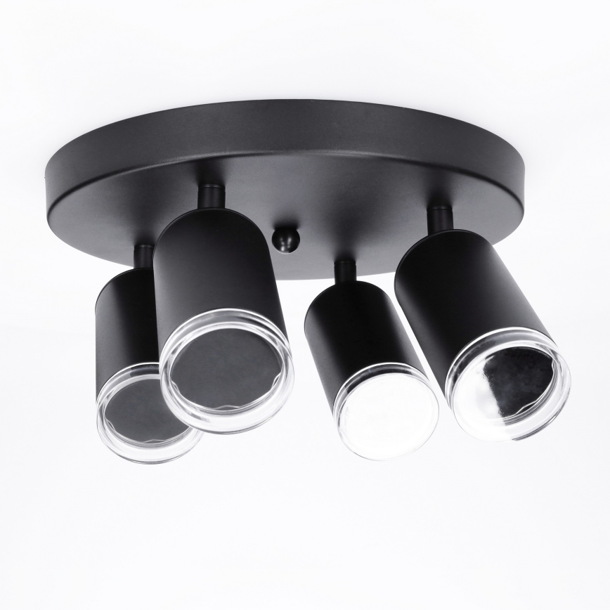 Brilagi - Bathroom spotlight SELE AQUA 4xGU10/30W/230V IP44 black