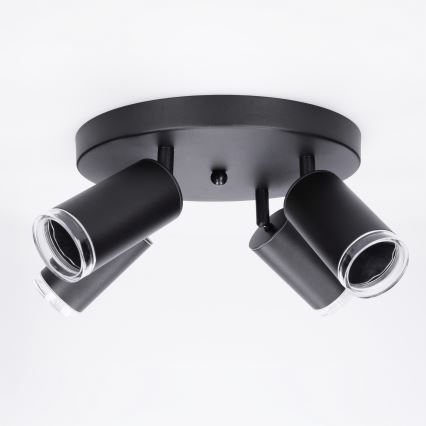 Brilagi - Bathroom spotlight SELE AQUA 4xGU10/30W/230V IP44 black