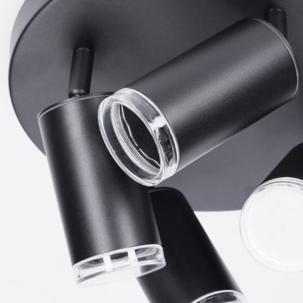 Brilagi - Bathroom spotlight SELE AQUA 4xGU10/30W/230V IP44 black