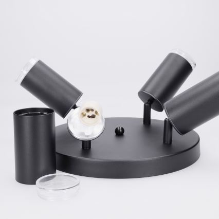 Brilagi - Bathroom spotlight SELE AQUA 4xGU10/30W/230V IP44 black