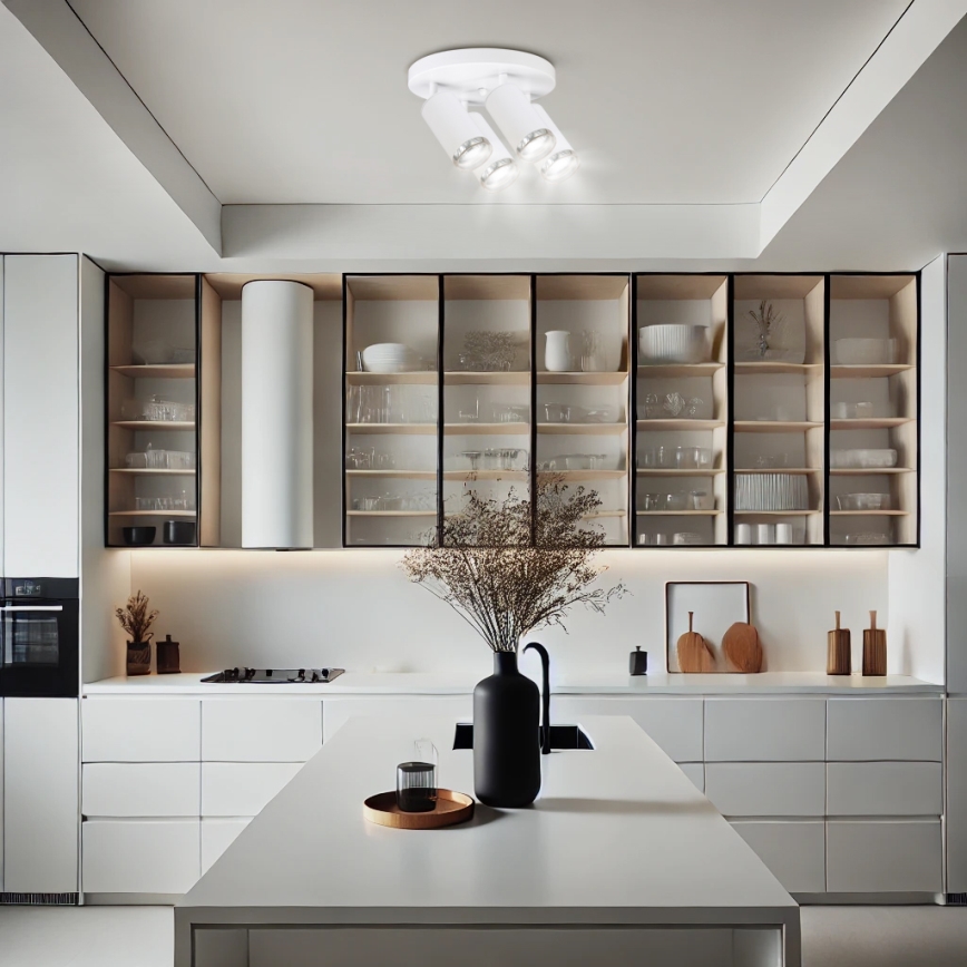 Brilagi - Bathroom spotlight SELE AQUA 4xGU10/30W/230V IP44 white