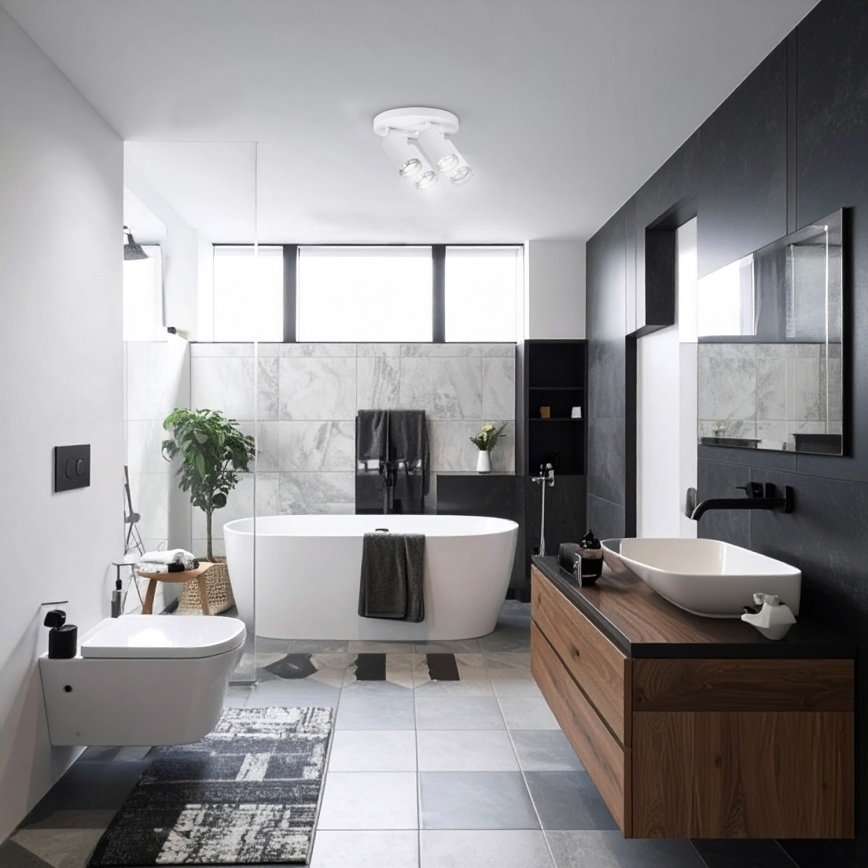 Brilagi - Bathroom spotlight SELE AQUA 4xGU10/30W/230V IP44 white