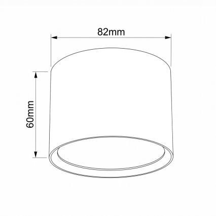 BRILAGI - Bathroom spotlight SMOOTH 1xGX53/15W/230V 60x82 mm beige IP54