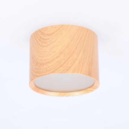 BRILAGI - Bathroom spotlight SMOOTH 1xGX53/15W/230V 60x82 mm oak finish IP54