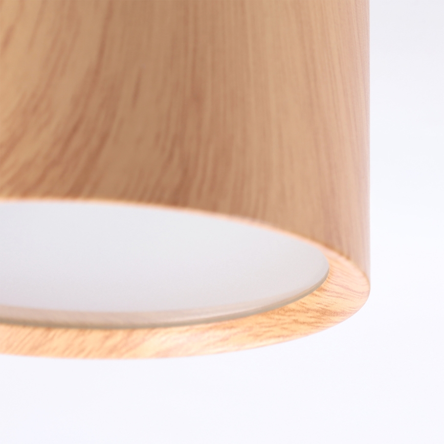 BRILAGI - Bathroom spotlight SMOOTH 1xGX53/15W/230V 60x82 mm oak finish IP54